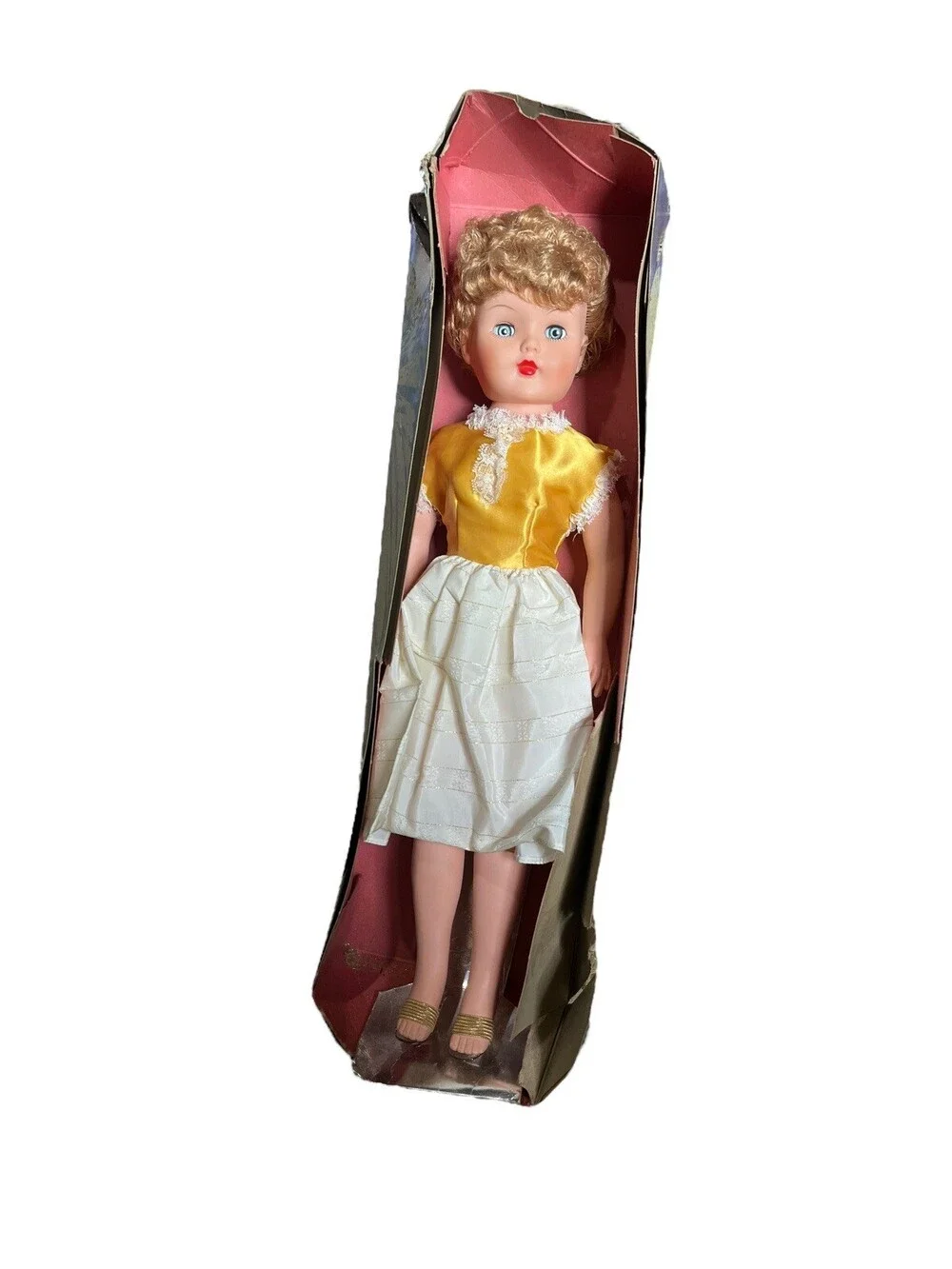VTG 50s Estate Soft Vinyl Grocery Fashion Sleep Eyes Original Box 21